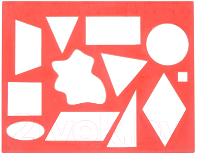 Трафарет ЛУЧ Геометрические фигуры №2 / 12С 837-08 - фото