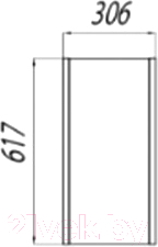 Шкаф для ванной Акватон Брук