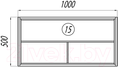 Тумба под умывальник Акватон Брук 100