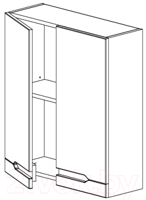 Шкаф для ванной СанитаМебель Сизаль 24.600