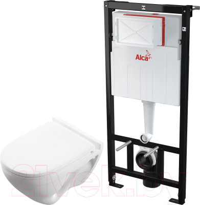 Унитаз подвесной с инсталляцией Sanita Luxe Attica SL DM ATCSLWH0104 + AM101/1120 - фото