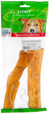 Лакомство для собак TiTBiT Сухожилия говяжьи средние / 0313 - фото