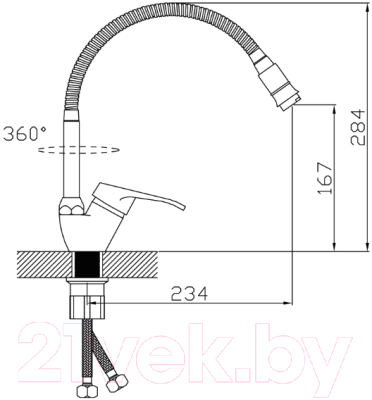 Смеситель Эверест B58-028