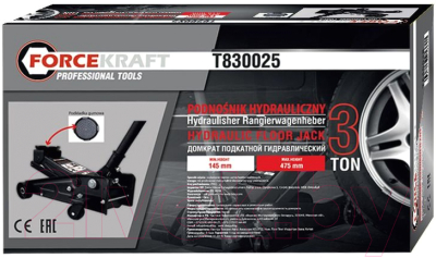 Подкатной домкрат ForceKraft FK-T830025