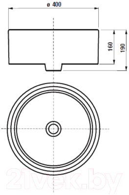 Умывальник Roca Mila 40x40 / 32700C000