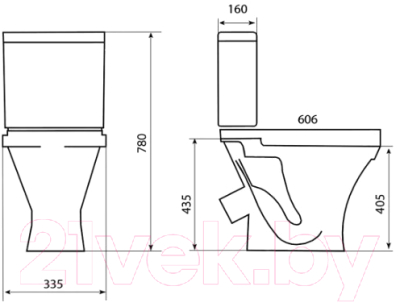 Унитаз напольный Sanita Нева