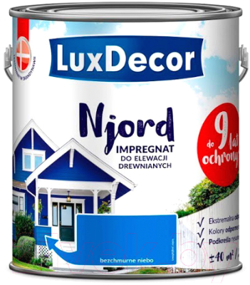 Краска LuxDecor Njord Безоблачное небо - фото