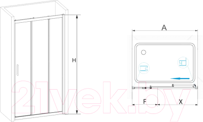 Душевая дверь RGW 06081314-11 PA-13