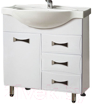 Тумба под умывальник Vako Бант Эрика 80 / 16496 - фото