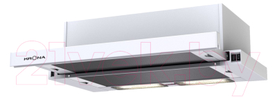 Вытяжка телескопическая Krona Kamilla 6002DN WH / 00023913 - фото