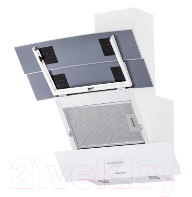 Вытяжка наклонная Krona INGA 600 White Push Button / 00018712