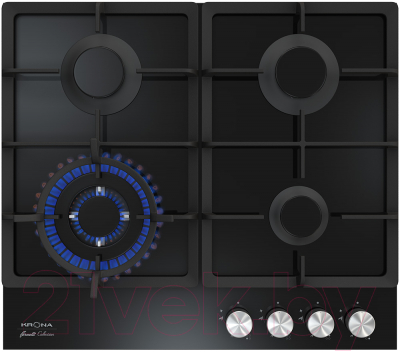 Газовая варочная панель Krona Alma 60 BL / 00026352 - фото