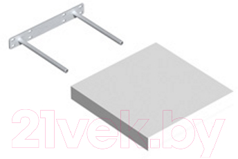 Полка Domax FS 24/24 BI / 65050 (235x235, белый) - фото