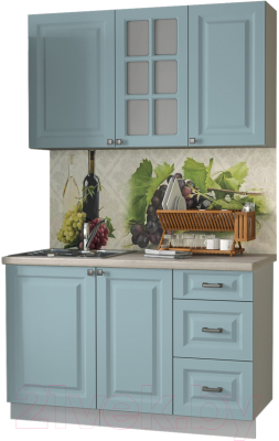 Кухонный гарнитур Интерлиния Мила Деко 1.3 Б - фото