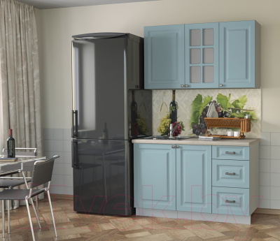 Кухонный гарнитур Интерлиния Мила Деко 1.3 Б