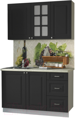 Кухонный гарнитур Интерлиния Мила Деко 1.3 Б - фото