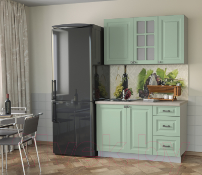 Кухонный гарнитур Интерлиния Мила Деко 1.3 Б