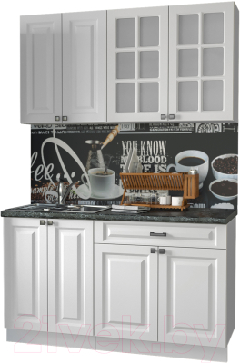 Кухонный гарнитур Интерлиния Мила Деко 1.4 А - фото