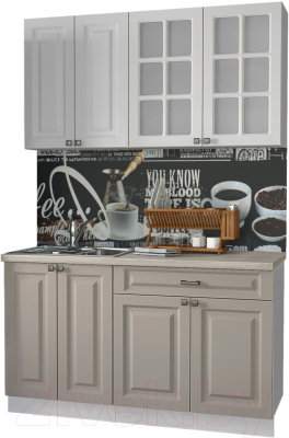 Кухонный гарнитур Интерлиния Мила Деко 1.4 А - фото