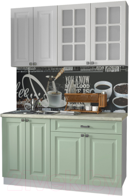 Кухонный гарнитур Интерлиния Мила Деко 1.4 А - фото