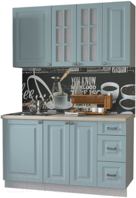 Кухонный гарнитур Интерлиния Мила Деко 1.4 Б - фото