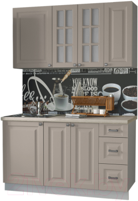 Кухонный гарнитур Интерлиния Мила Деко 1.4 Б - фото