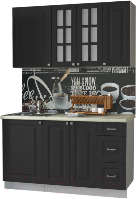 Кухонный гарнитур Интерлиния Мила Деко 1.4 Б - фото