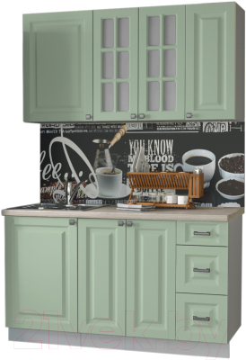 Кухонный гарнитур Интерлиния Мила Деко 1.4 Б - фото