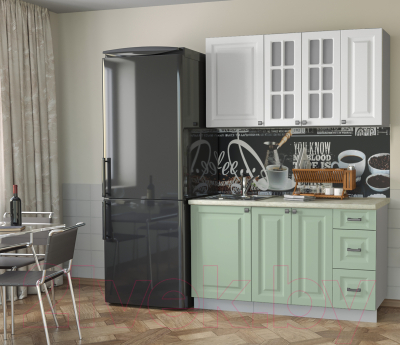 Кухонный гарнитур Интерлиния Мила Деко 1.4 Б