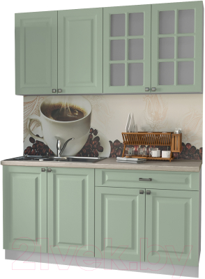 Кухонный гарнитур Интерлиния Мила Деко 1.6 А - фото