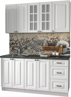 Кухонный гарнитур Интерлиния Мила Деко 1.6 Б - фото