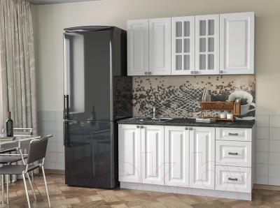 Кухонный гарнитур Интерлиния Мила Деко 1.6 Б