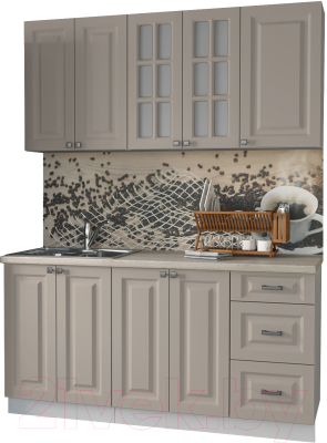 Кухонный гарнитур Интерлиния Мила Деко 1.6 Б - фото