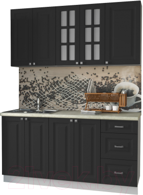 Кухонный гарнитур Интерлиния Мила Деко 1.6 Б - фото