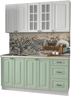 Кухонный гарнитур Интерлиния Мила Деко 1.6 Б - фото