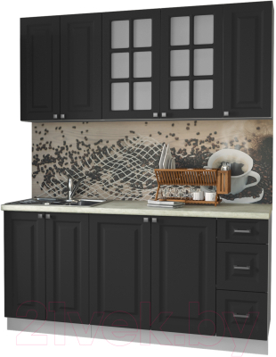 Кухонный гарнитур Интерлиния Мила Деко 1.7А - фото