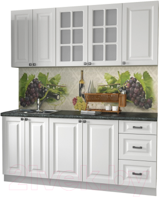Кухонный гарнитур Интерлиния Мила Деко 1.8А - фото