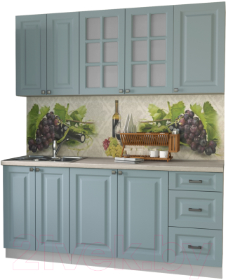 Кухонный гарнитур Интерлиния Мила Деко 1.8А - фото