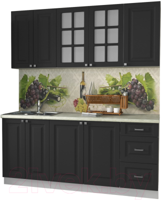 Кухонный гарнитур Интерлиния Мила Деко 1.8А - фото