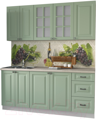 Кухонный гарнитур Интерлиния Мила Деко 1.8А - фото