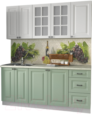 Кухонный гарнитур Интерлиния Мила Деко 1.8А - фото