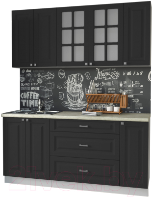 Кухонный гарнитур Интерлиния Мила Деко 1.7Б - фото
