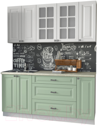 Кухонный гарнитур Интерлиния Мила Деко 1.7Б - фото