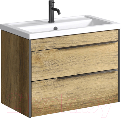 Тумба с умывальником Aqwella Fargo 80 / FRG0108DB - фото