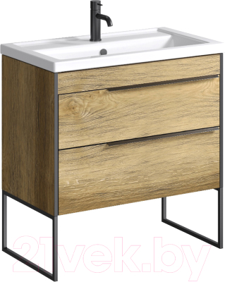 Тумба с умывальником Aqwella Fargo 80 / FRG0108DB