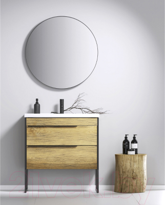 Тумба с умывальником Aqwella Fargo 80 / FRG0108DB