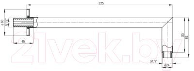 Душевой кронштейн Deante Cascada NAC 047K