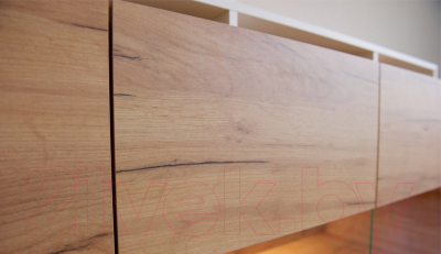 Тумба Империал Невио-2 (дуб крафт золотой/белый)