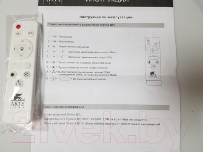 Потолочный светильник Arte Lamp Arena A2671PL-1WH