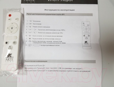 Потолочный светильник Arte Lamp Arena A2670PL-1WH